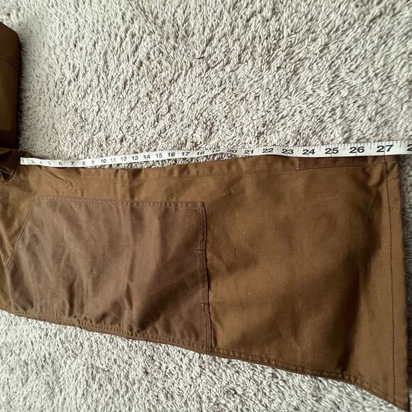 Dickies Mens Waxed Canvas Double Front Bib Overalls Large Brown Duck NWT - Picture 15 of 16